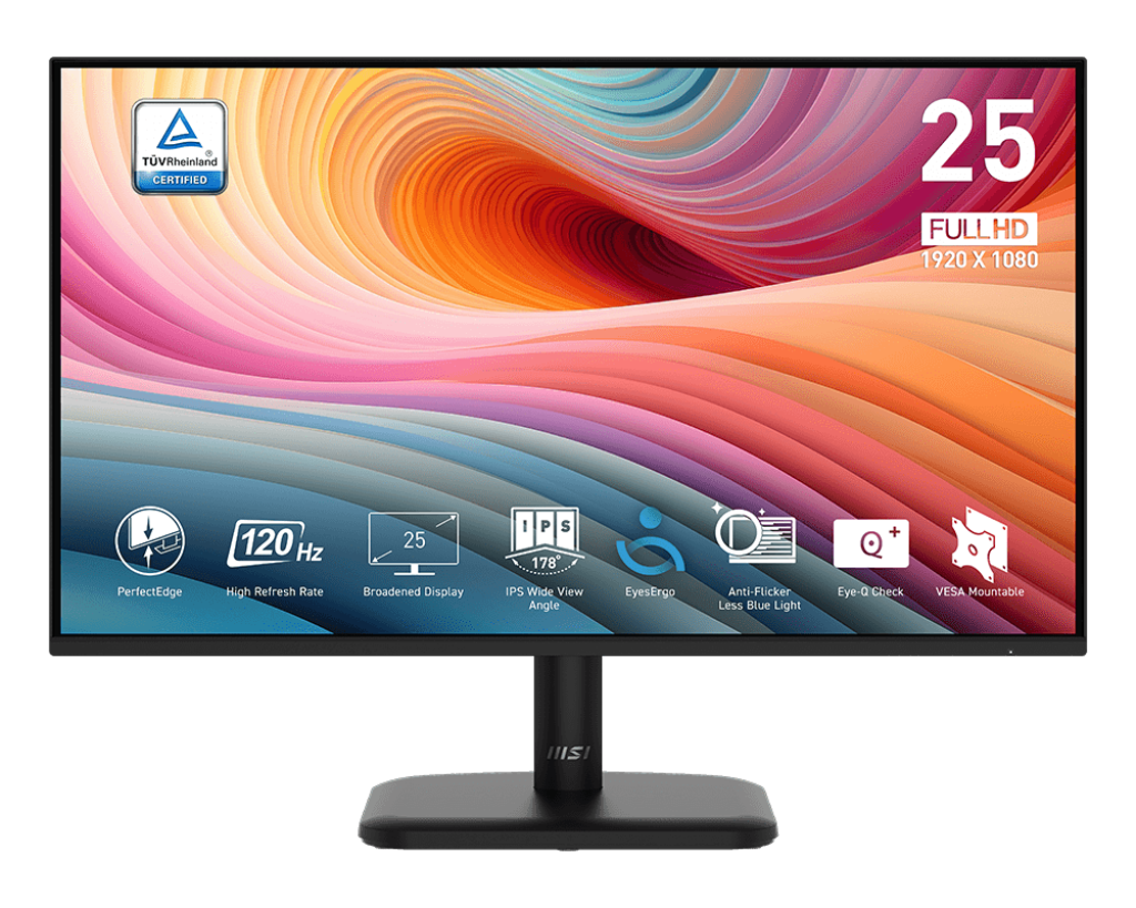 MSI Pro MP251L E2 24.5inch 120Hz FHD IPS Monitor - from MSI