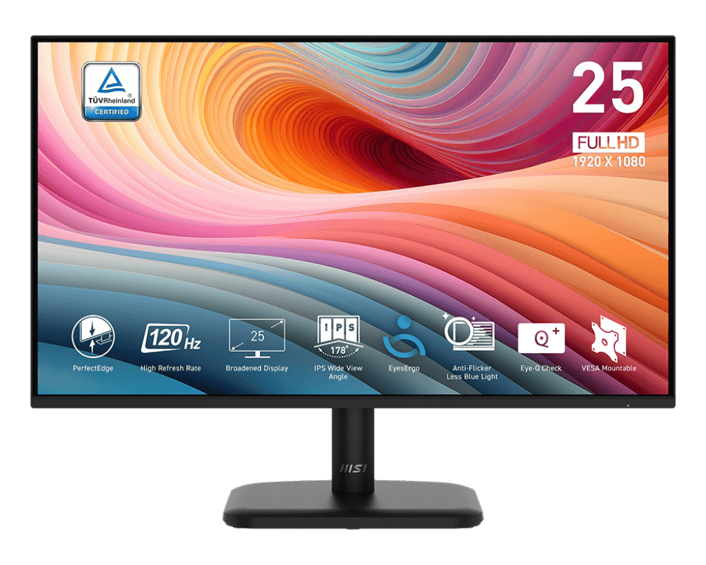 MSI Pro MP251L E2 24.5inch 120Hz FHD IPS Monitor - IT Warehouse