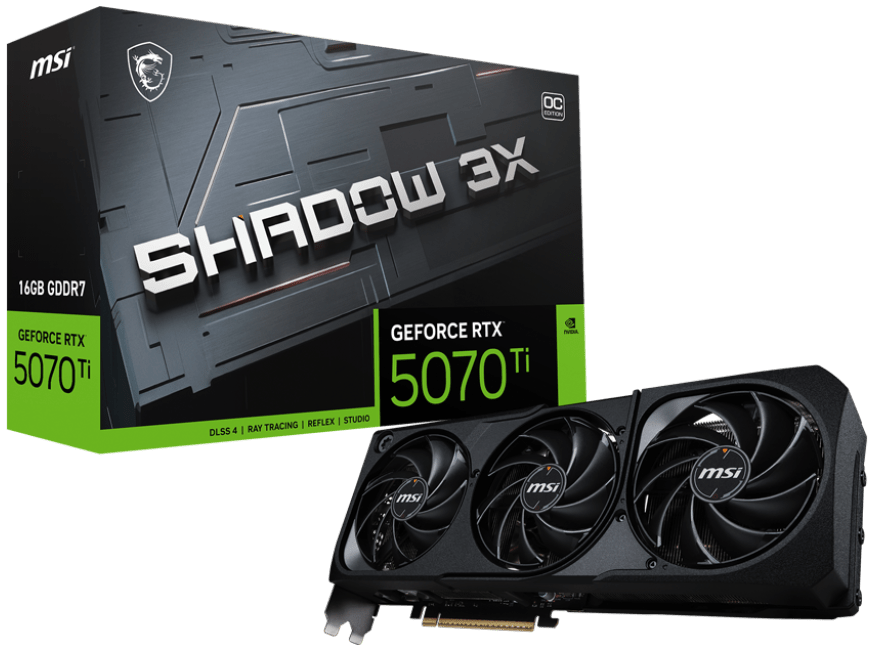 MSI GeForce RTX 5070 Ti 16G Shadow 3X OC - IT Warehouse