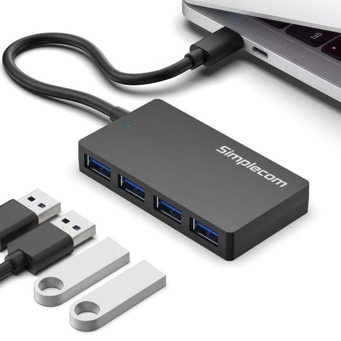 Simplecom CH350 SuperSpeed USB-C to 4-Port USB-A Hub USB 3.2 Gen1 by Simplecom