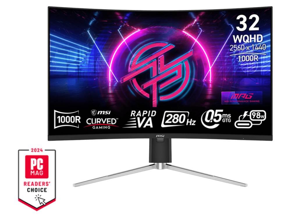 MSI MPG 325CQRXF 32" WQHD Rapid VA 280Hz Curved Gaming Monitor - Electronics > Video > Computer Monitors from MSI