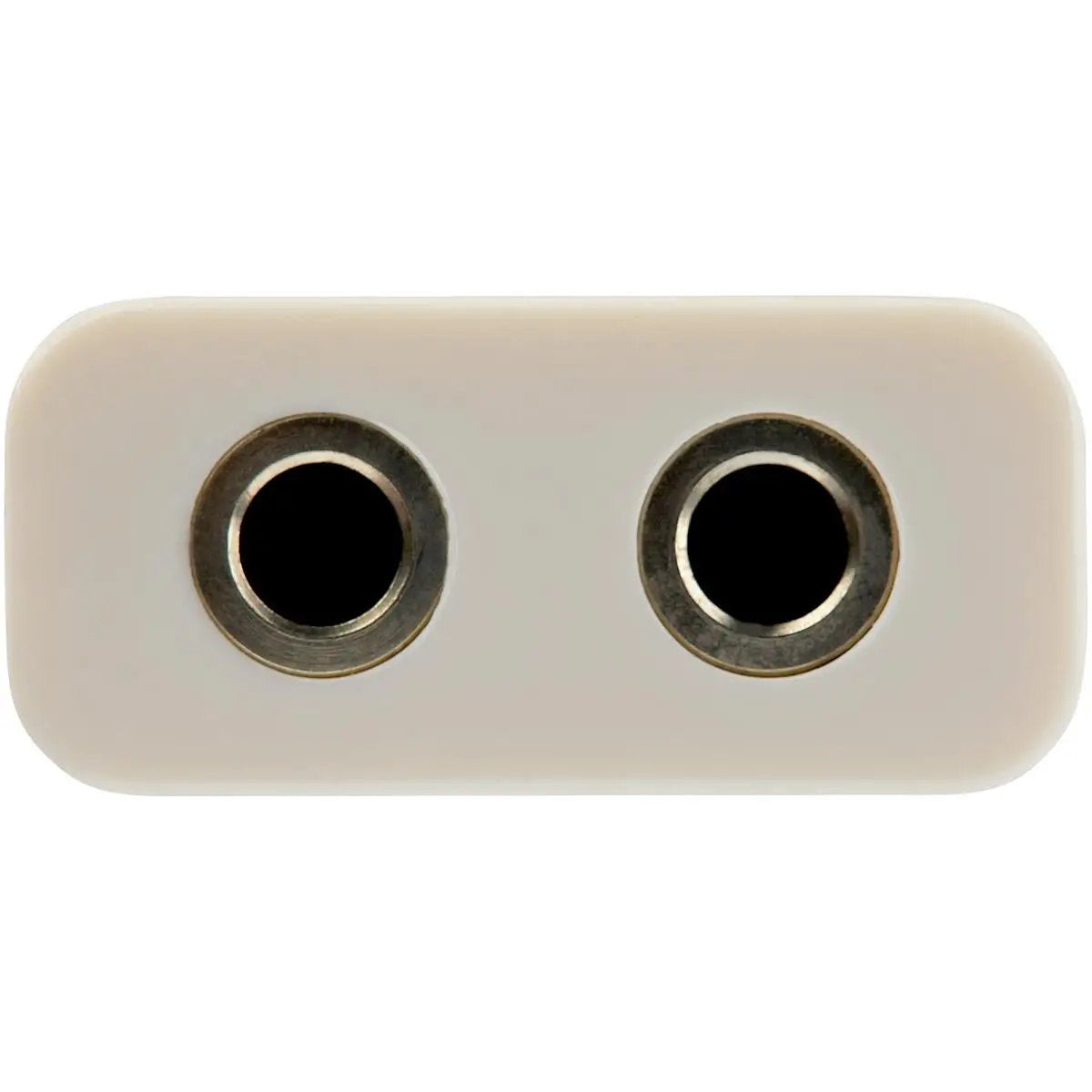 StarTech White headset adapter for headsets with separate headphone / microphone plugs - 3.5mm 4 position to 2x 3 position 3.5mm M/F by Startech