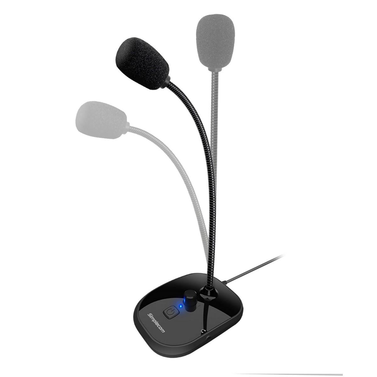 Simplecom UM360 Plug and Play USB Desktop Microphone with Headphone Jack - Electronics > Audio > Audio Components > Microphones from Simplecom