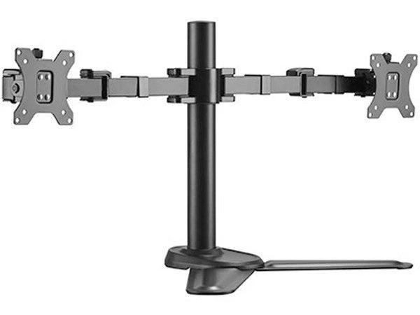 Brateck Dual Free Standing Monitors Affordable Steel Articulating Monitor Stand - IT Warehouse