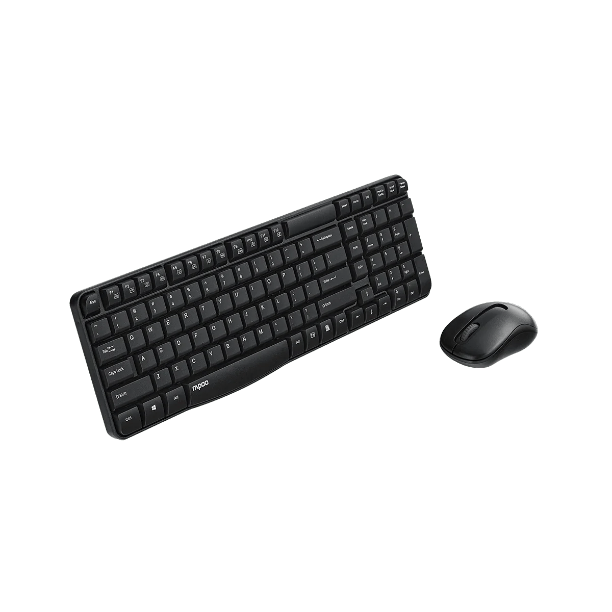 Rapoo X1800S Wireless Keyboard Mouse Combo Black - IT Warehouse