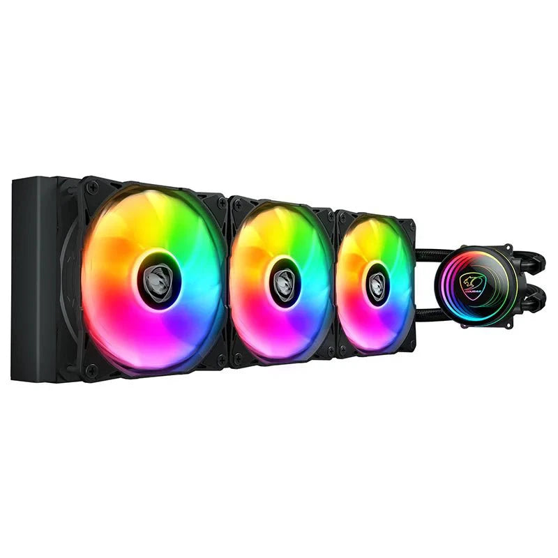 Cougar Poseidon Elite ARGB 360mm High-Performance ARGB AIO Liquid Cooler - Black by Cougar