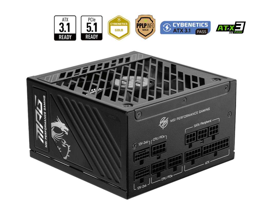 MSI MPG A850GS PCIE5 850W Power Supply - from MSI