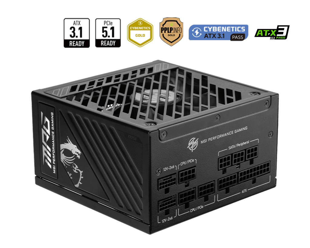 MSI MPG A850GS PCIE5 850W Power Supply by MSI