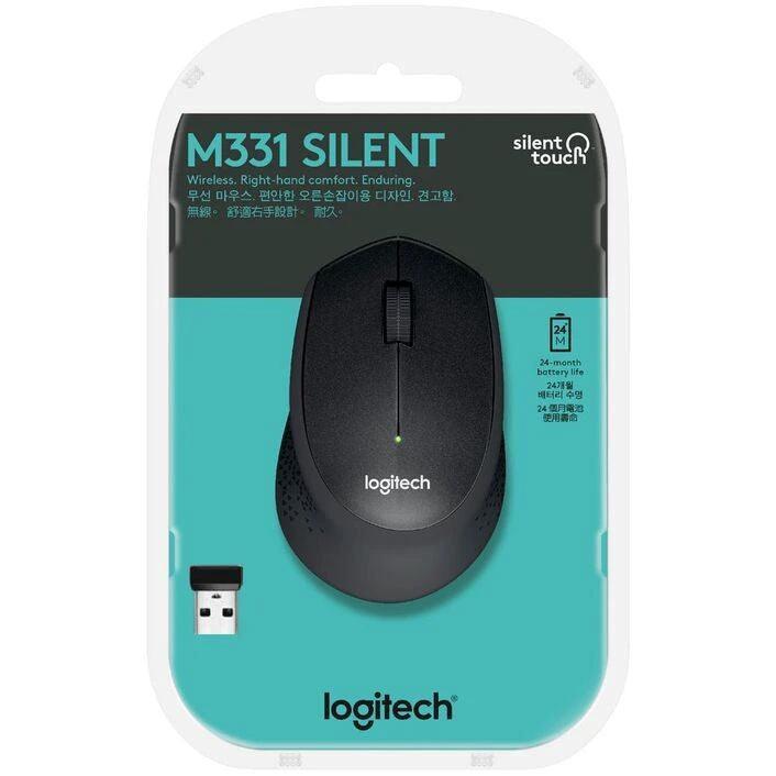 Logitech M331 Silent Wireless Mouse Black by Logitech