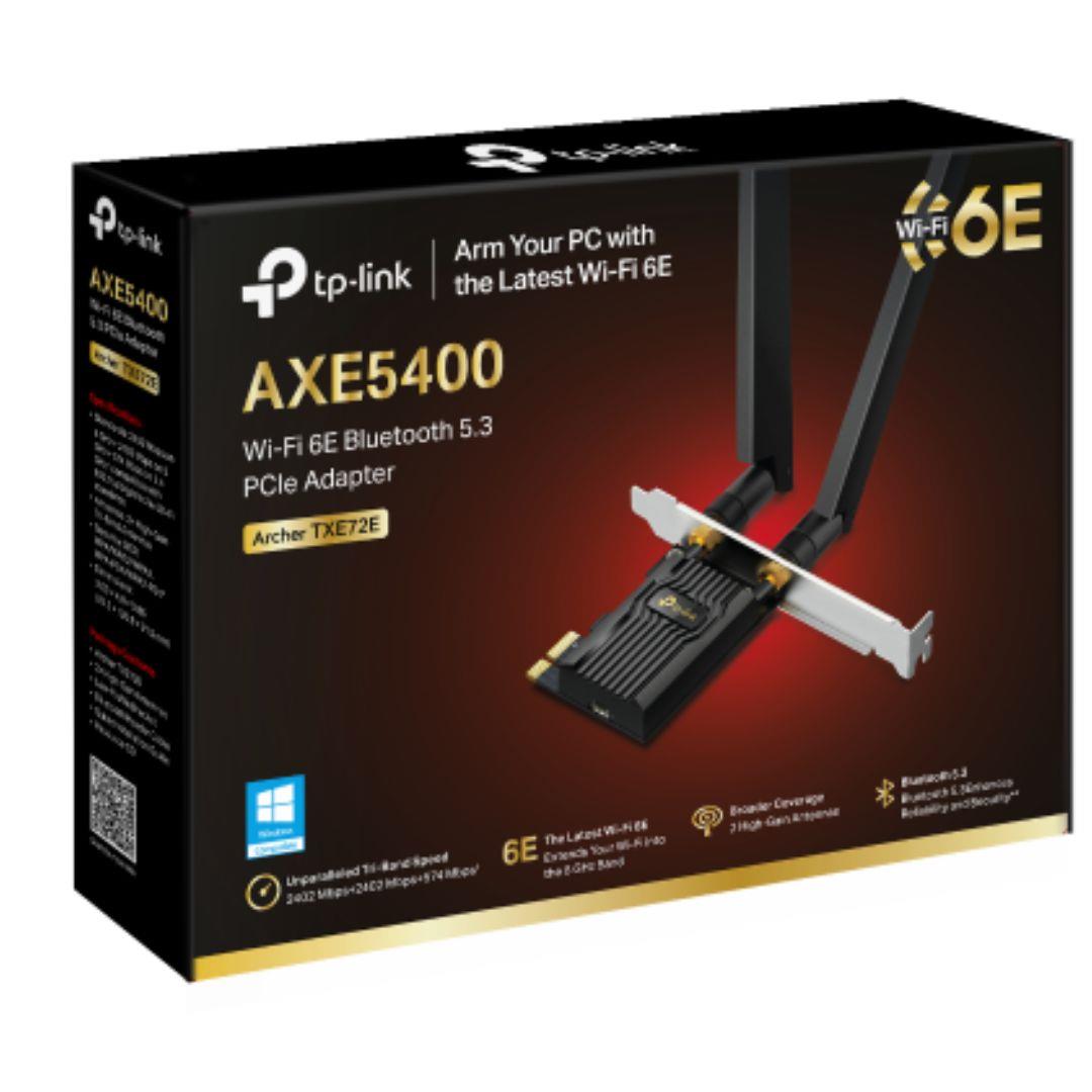 TP - Link Archer TXE72E AXE5400 Wi - Fi 6E Bluetooth 5.3 PCIe Adapter - IT Warehouse