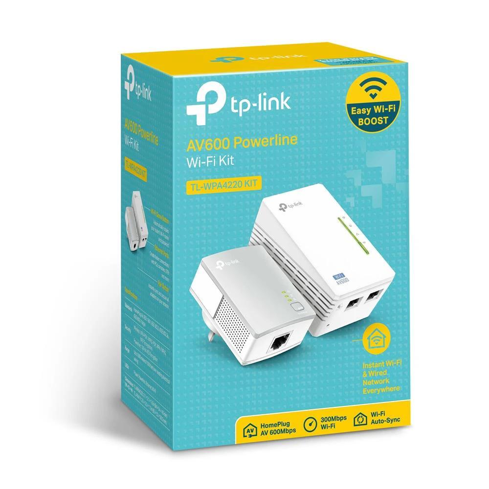 TP-Link TL-WPA4220KIT 300Mbps AV600 Wi-Fi Powerline Extender Starter Kit by TP Link