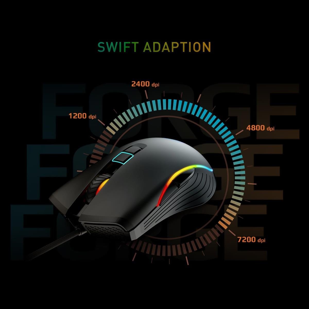 MSI Forge GK300 Keyboard and Mouse Combo - Blue Switch - IT Warehouse