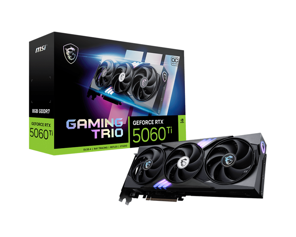 MSI GeForce RTX 5060 Ti 8G Gaming TRIO OC Graphics Card - from MSI