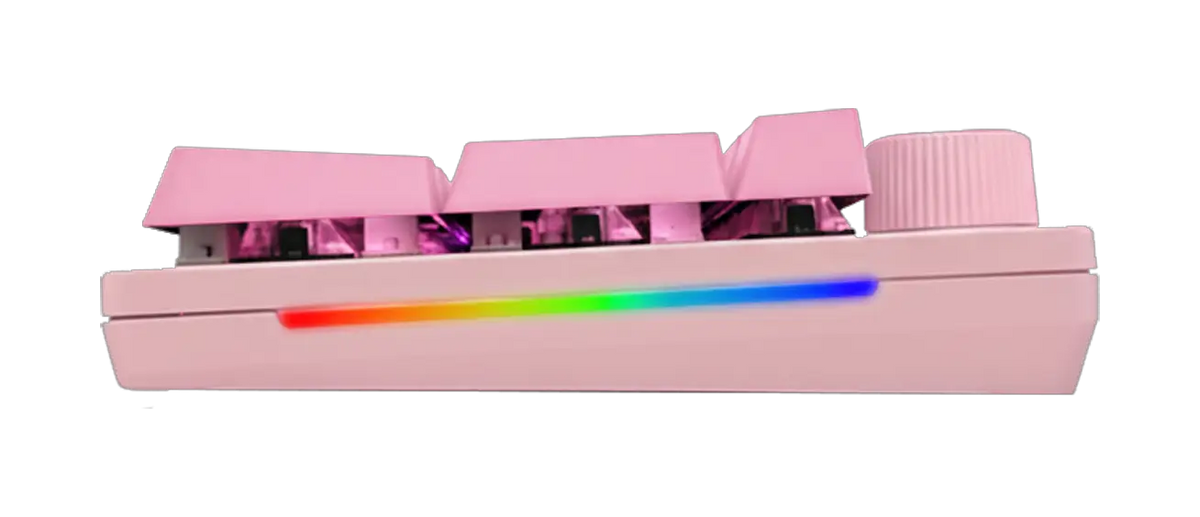 Fantech MAXPOWER II Wired RGB Hot-Swap Lemon Zest Switch Mechanical Keyboard - Pink by Fantech