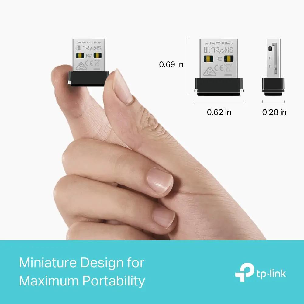 TP-Link Archer TX1U Nano AX300 Nano Wi-Fi 6 Wireless USB Adapter by TP Link