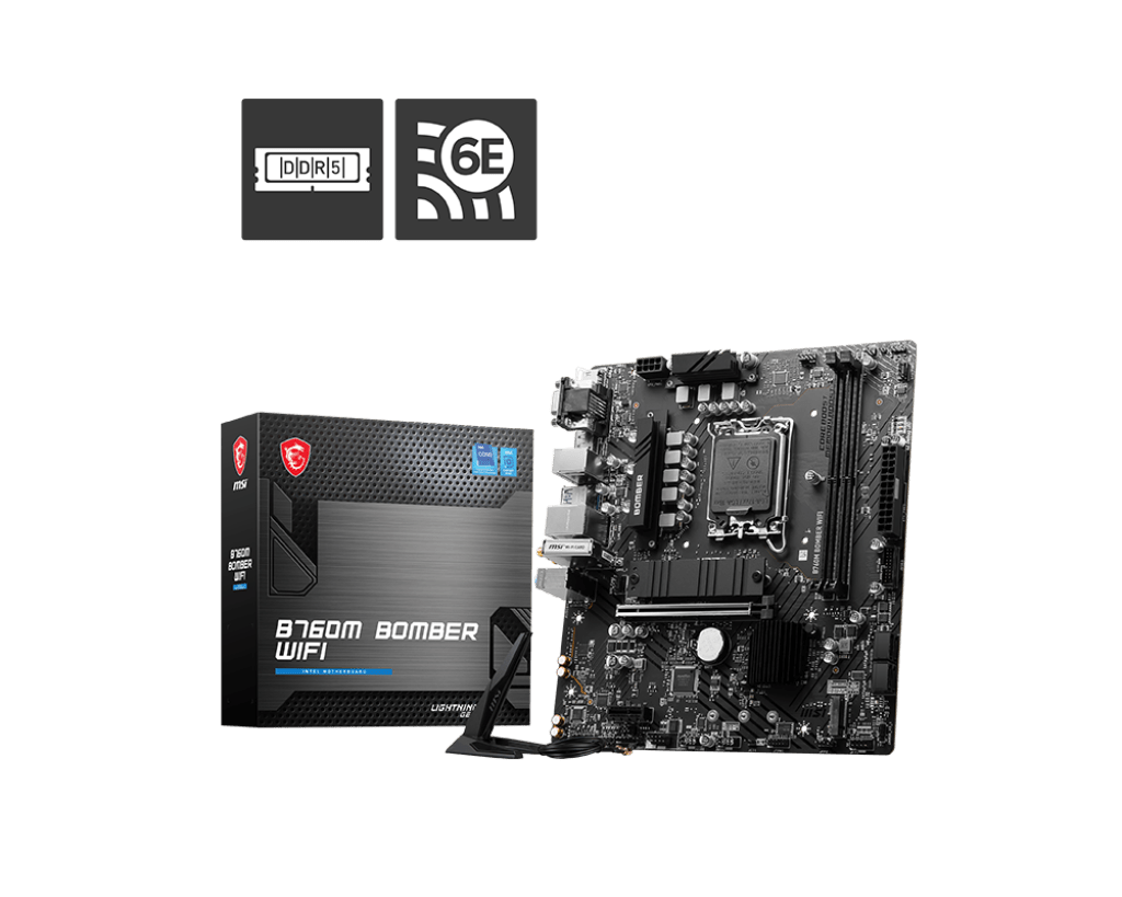 MSI B760M BOMBER WIFI Motherboard by MSI