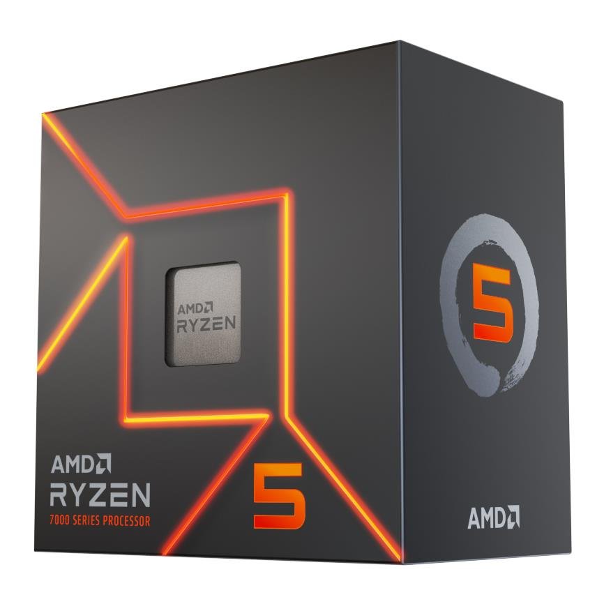 AMD Ryzen 5 7600 6 Core AM5 5.2GHz CPU Processor with Wraith Stealth Cooler - IT Warehouse