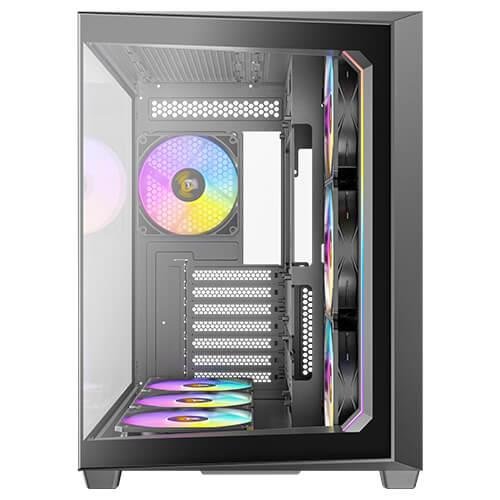 Antec C5 ARGB ATX, mATX Seamless Edge to Edge Black Case - IT Warehouse