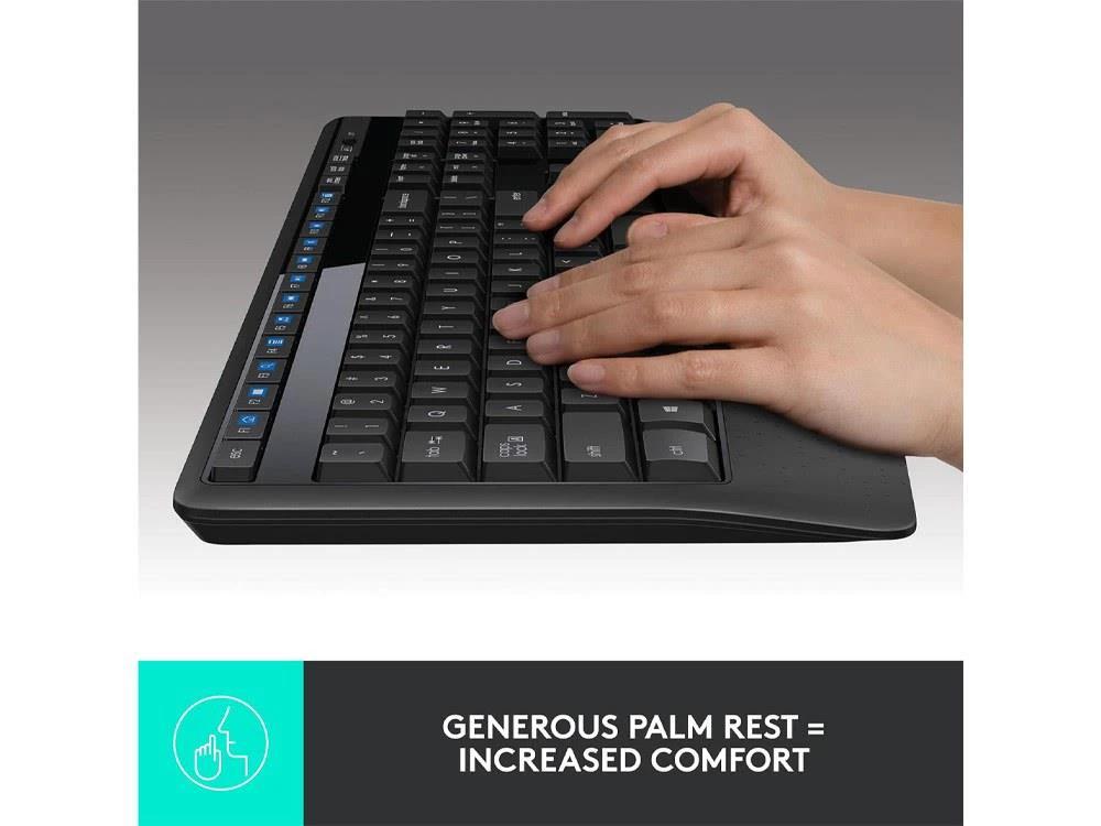 Logitech MK345 Wireless Keyboard and Mouse Combo - Black by Logitech