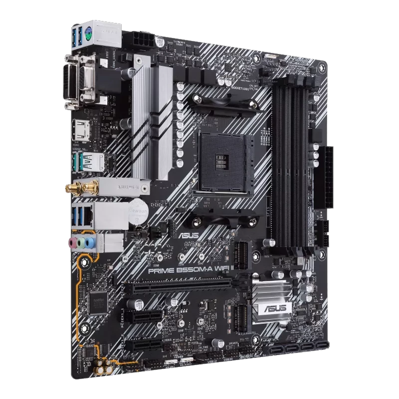 Asus Prime B550M-A WIFI II AM4 mATX Motherboard by Asus
