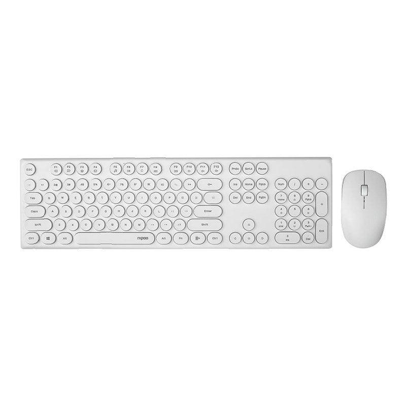 Rapoo x260 Wireless Keyboard and Mouse Combo - White - IT Warehouse
