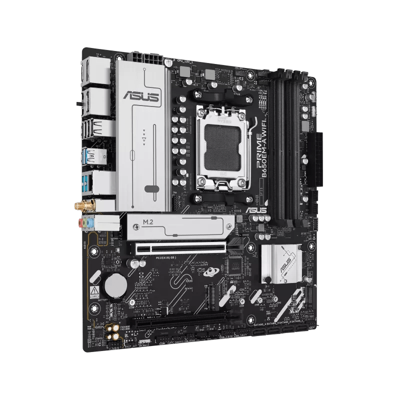 Asus Prime B650EM-A WIFI AM5 mATX Motherboard - IT Warehouse
