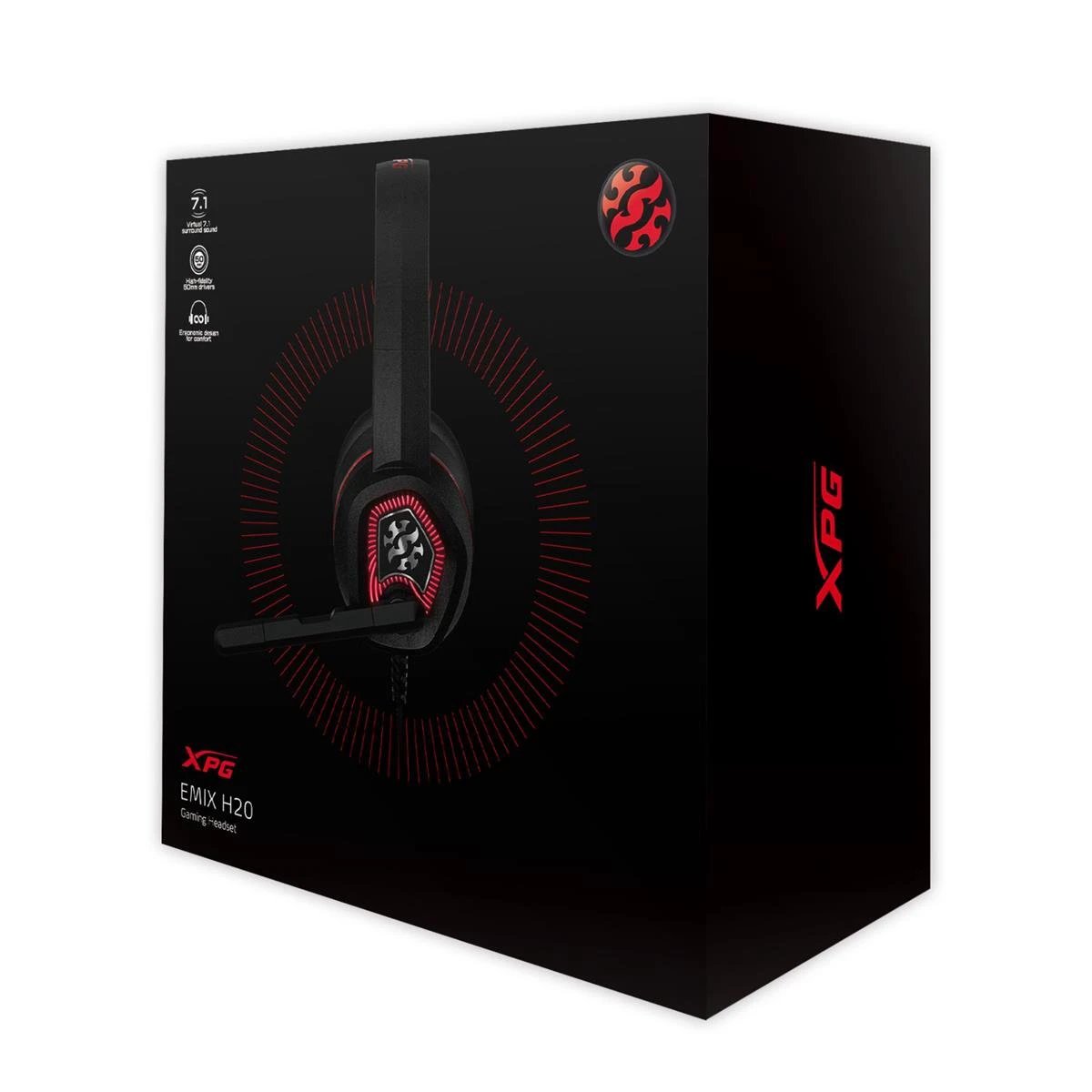 Adata Emix H20 RGB 7.1 Surround Sound Gaming Headset by Adata