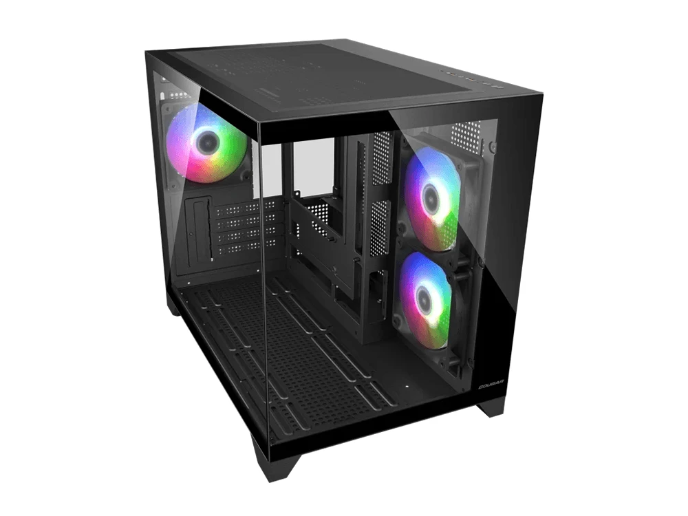 Cougar FV150 Mini RGB Micro-ATX Mid-Tower Case - Black by Cougar