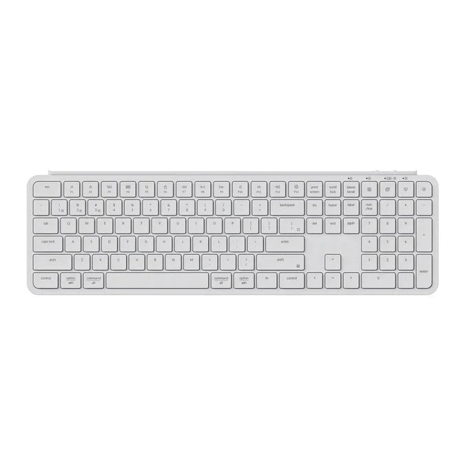 Keychron B6 Pro Wireless / Wired / 2.4GHz UltraSlim Wireless Keyboard (Ivory White) by Keychron