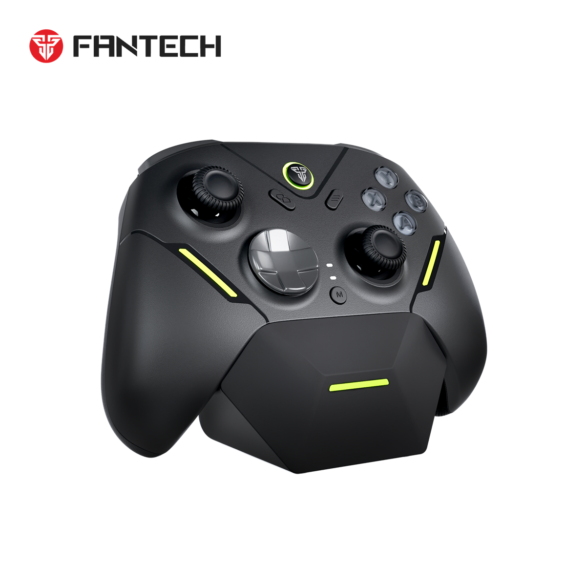 Fantech ZENITH PRO Wireless Gamepad RGB Multi-Platform Game Controller with Charging Dock (Black) by Fantech