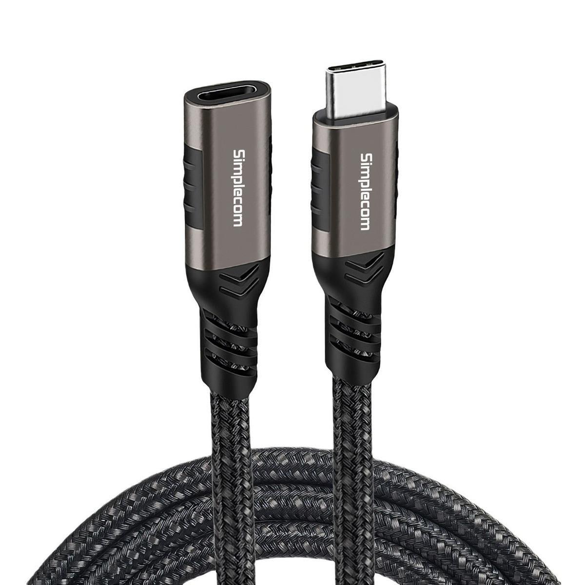 Simplecom USB-C Male to Female Extension Cable USB 3.2 Gen2 PD 100W 20Gbps 0.5M - Electronics > Electronics Accessories > Cables > Storage & Data Transfer Cables > USB Cables from Simplecom