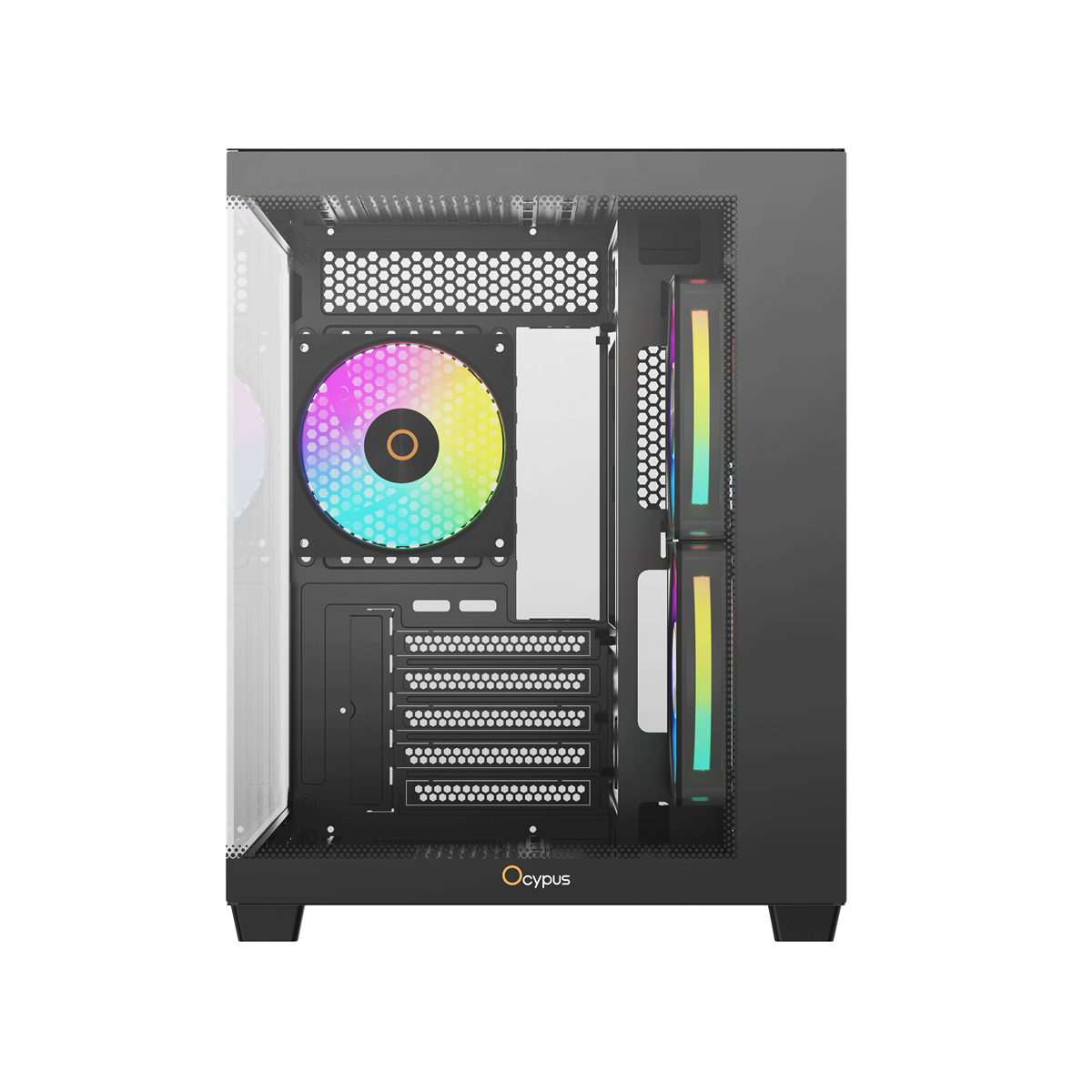 OCYPUS Gamma C54 BLACK mATX case with 3 Fans
