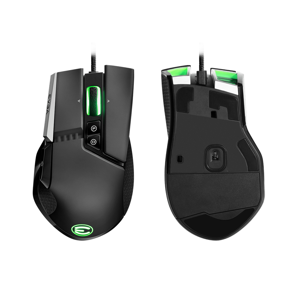 EVGA X17 Gaming Mouse, 8k, Wired, Black, Customizable - IT Warehouse