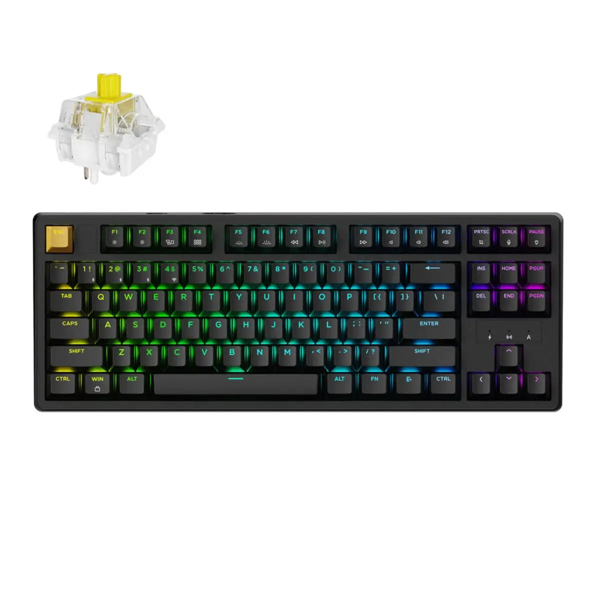 Keychron J4 QMK Wireless RGB Backlight Banana Switch Hot-Swappable Mechanical Keyboard by Keychron