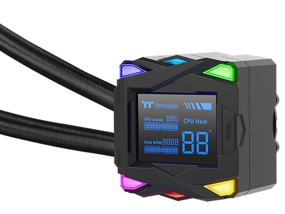 Thermaltake LA240-S 240mm ARGB 2.4" LCD Display All-In-One Liquid CPU Cooler by Thermaltake
