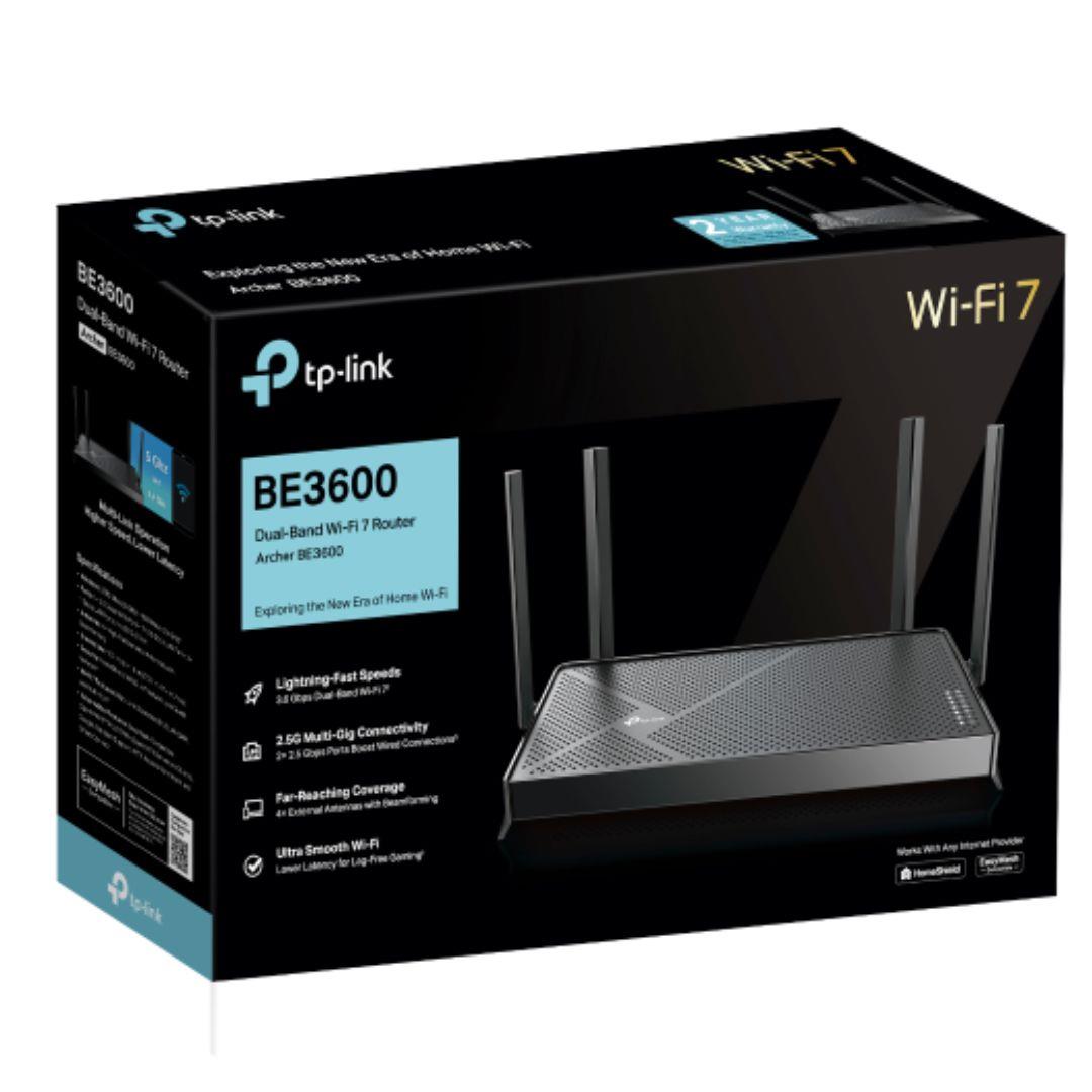 TP-Link Archer BE3600 BE3600 Dual-Band Wi-Fi 7 Router - Electronics > Networking > Bridges & Routers > Wireless Routers from TP Link