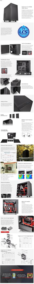 ThermalTake Suppressor F31 Black - IT Warehouse