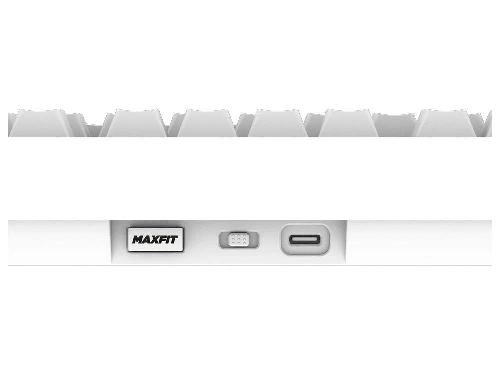 Fantech MAXFIT8 QMK Wireless White Switch Mechanical Keyboard - White by Fantech