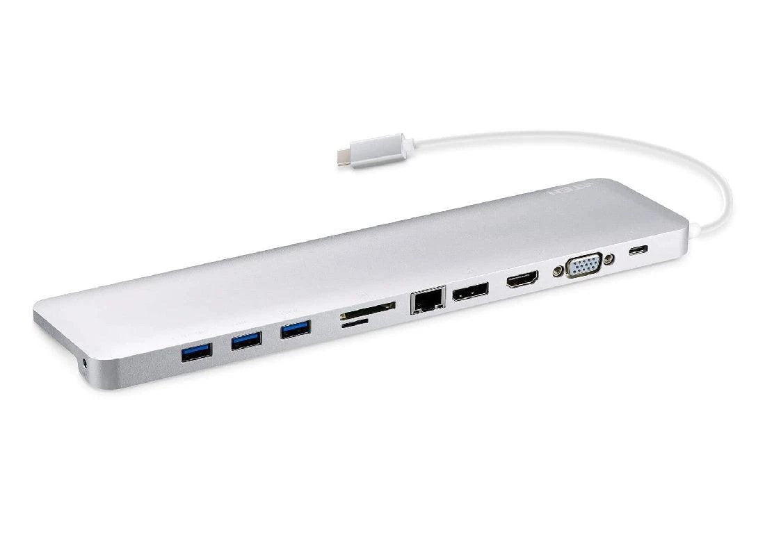 Aten USB - C MultiPort Dual View Dock With Power Pass - Through - IT Warehouse