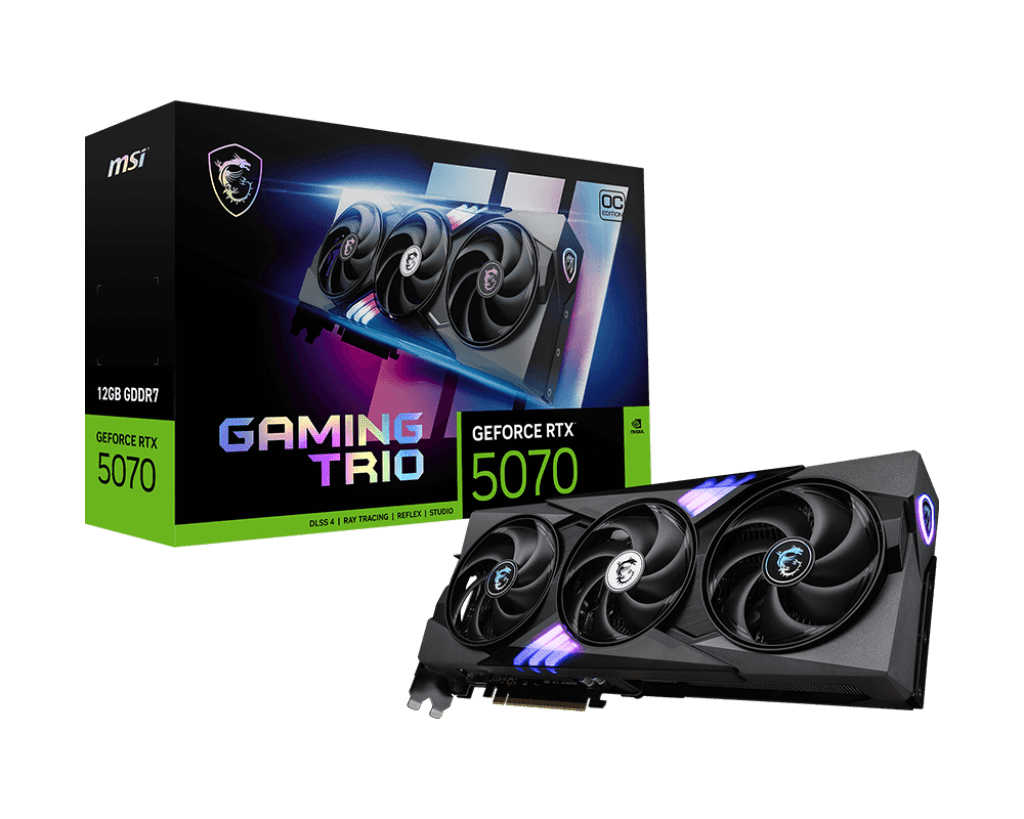 MSI GeForce RTX 5070 12G Gaming TRIO OC Graphics Card by MSI