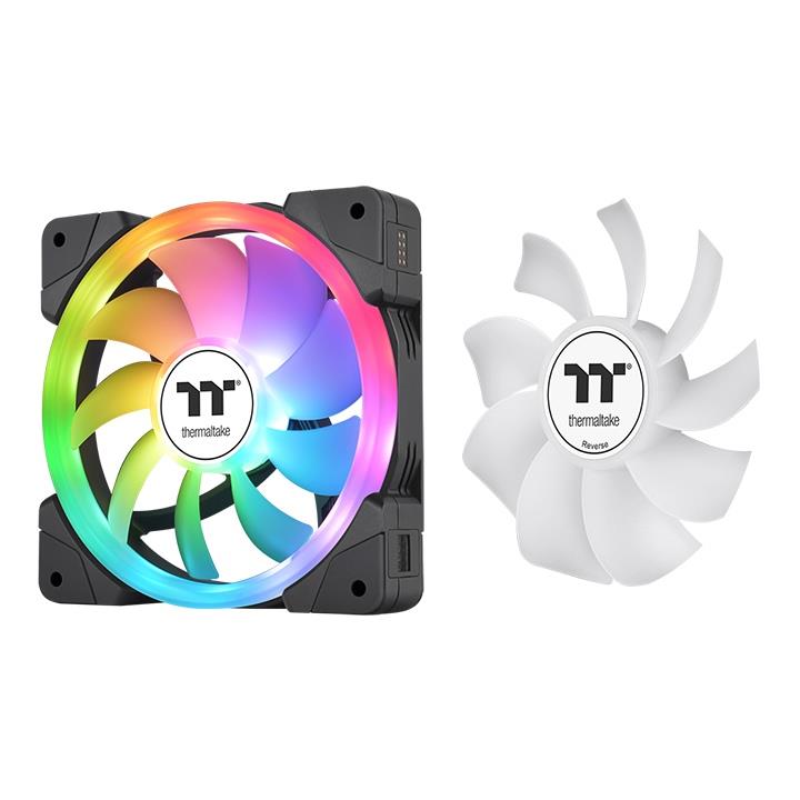 ThermalTake SWAFAN EX12 ARGB 120mm Magnetic PWM Fan Black - 3 Pack - IT Warehouse