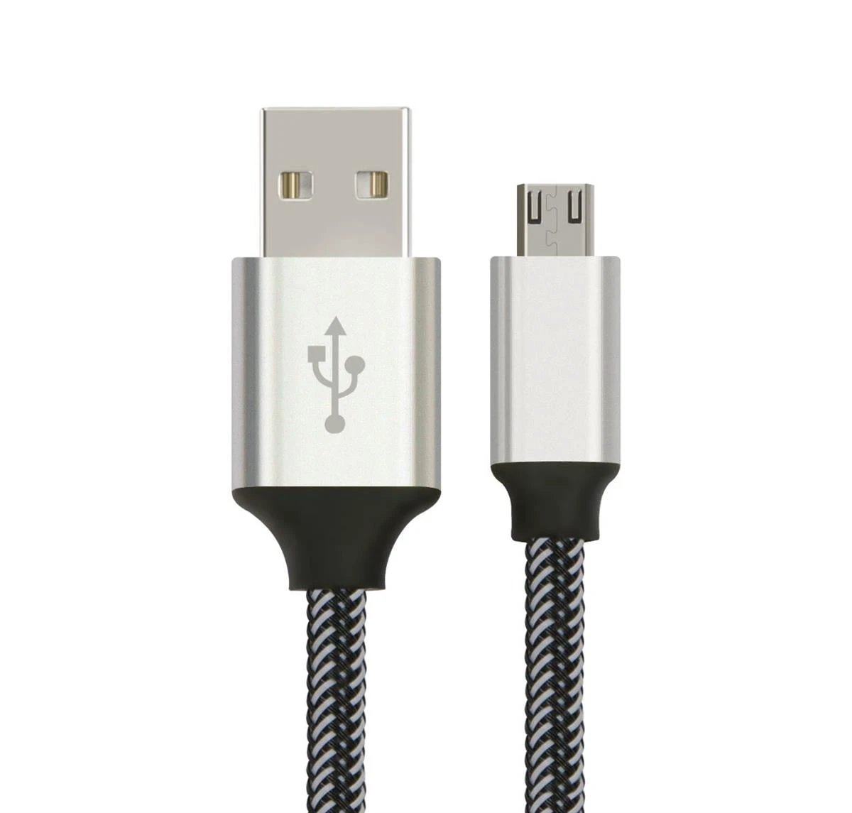 Astrotek 2m Micro USB Data Sync Charger Cable Cord Silver White by Astrotek