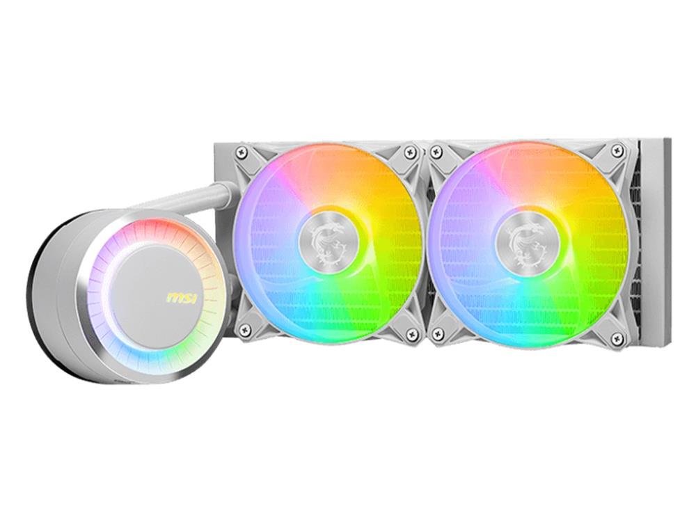 MSI MAG CoreLiquid E240 240mm AIO Liquid CPU Cooler - White - IT Warehouse