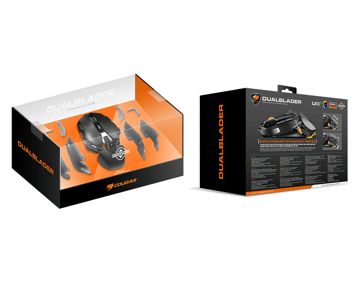 Cougar Dual Blader Customisable Ergonomic Gaming Mouse - Electronics > Electronics Accessories > Computer Components > Input Devices > Mice & Trackballs from Cougar