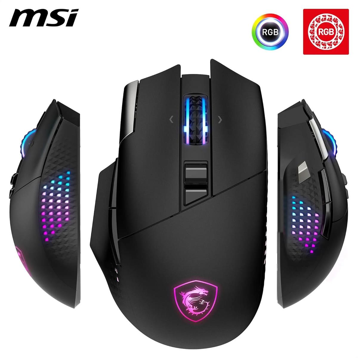 MSI Versa Pro Wireless + Mouse Dock Pro Gaming Mouse - Electronics > Electronics Accessories > Computer Components > Input Devices > Mice & Trackballs from MSI