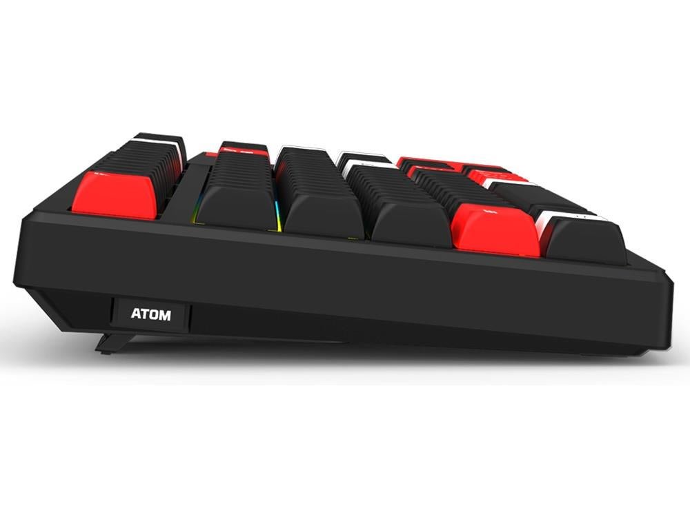 Fantech MK917 Atom Pro 75% Hot - Swap Display Screen Wireless Red Switch Mechanical Black Keyboard - IT Warehouse