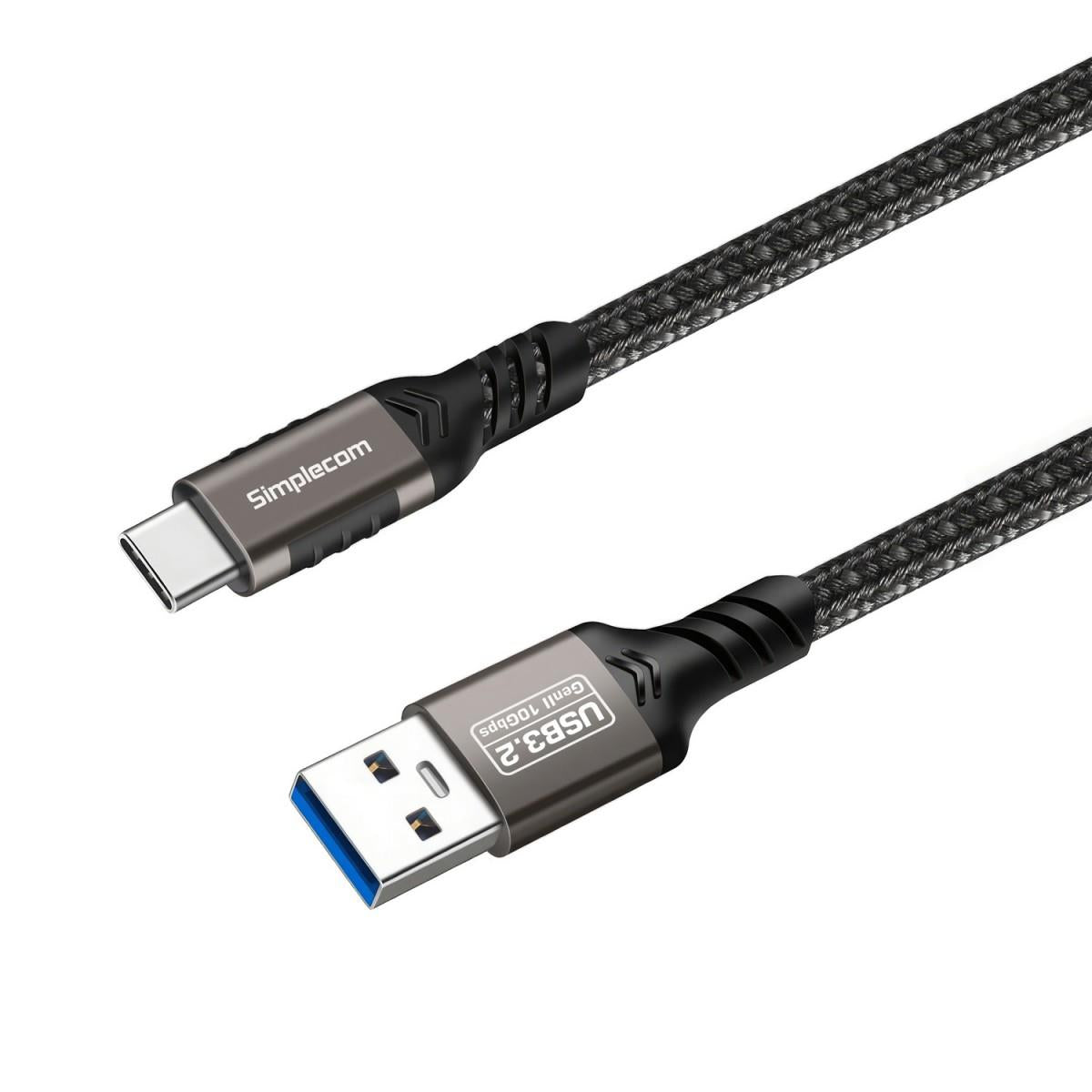 Simplecom CAU510 USB - A to USB - C 1m Data and Charging Cable - IT Warehouse