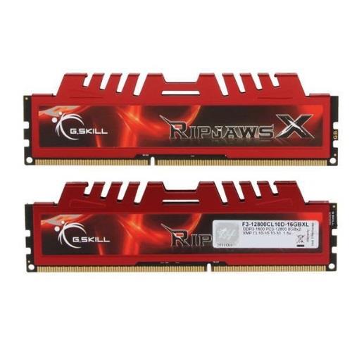 G.Skill F3-12800CL10D-16GBXL 16GB (2 x 8GB) DDR3 1600 RipjawsX - Electronics > Electronics Accessories > Memory > RAM from G-Skill
