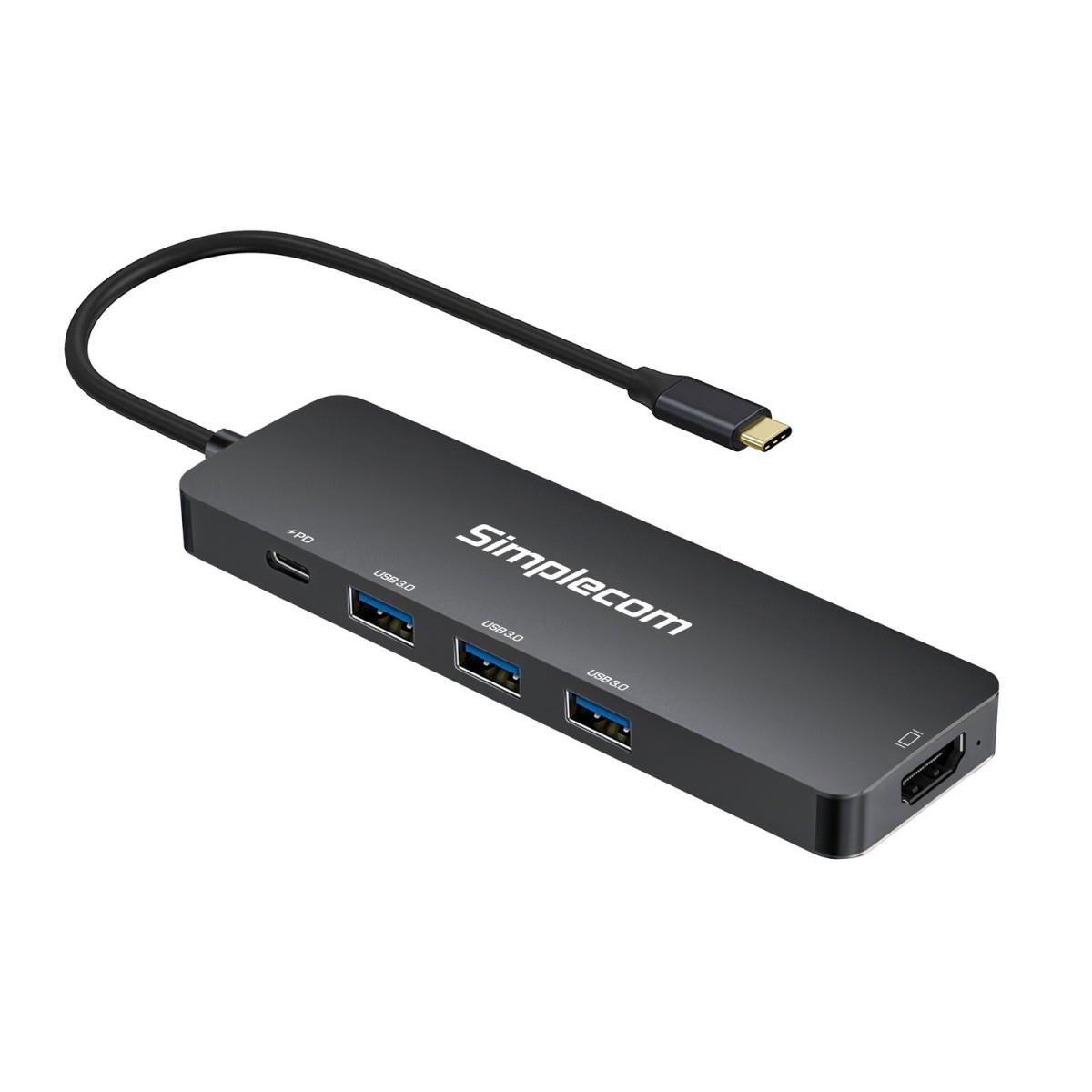 Simplecom CH545 USB - C 5 - in - 1 Multiport Adapter Docking Station - IT Warehouse