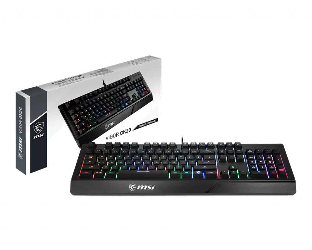 MSI Vigor GK20 RGB Gaming Keyboard - Electronics > Electronics Accessories > Computer Components > Input Devices > Keyboards from MSI